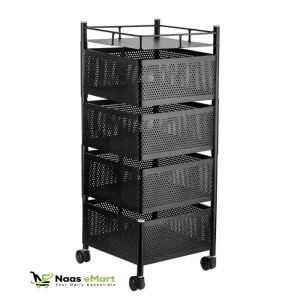 4 Layer Square Shape Kitchen Rack
