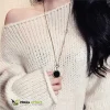 BLACK CIRCLE LOCKET