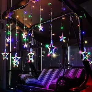 Big Star Curtain Fairy Lights – Multi Color