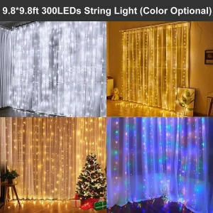 LED Curtain Fairy Lights – Multi Color