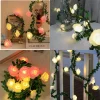 Rose Garland Fairy Lights with Leaf String
