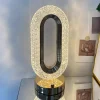 Oval Shape Rechargeable Crystal Night Touch Lamp (Both AC/DC)